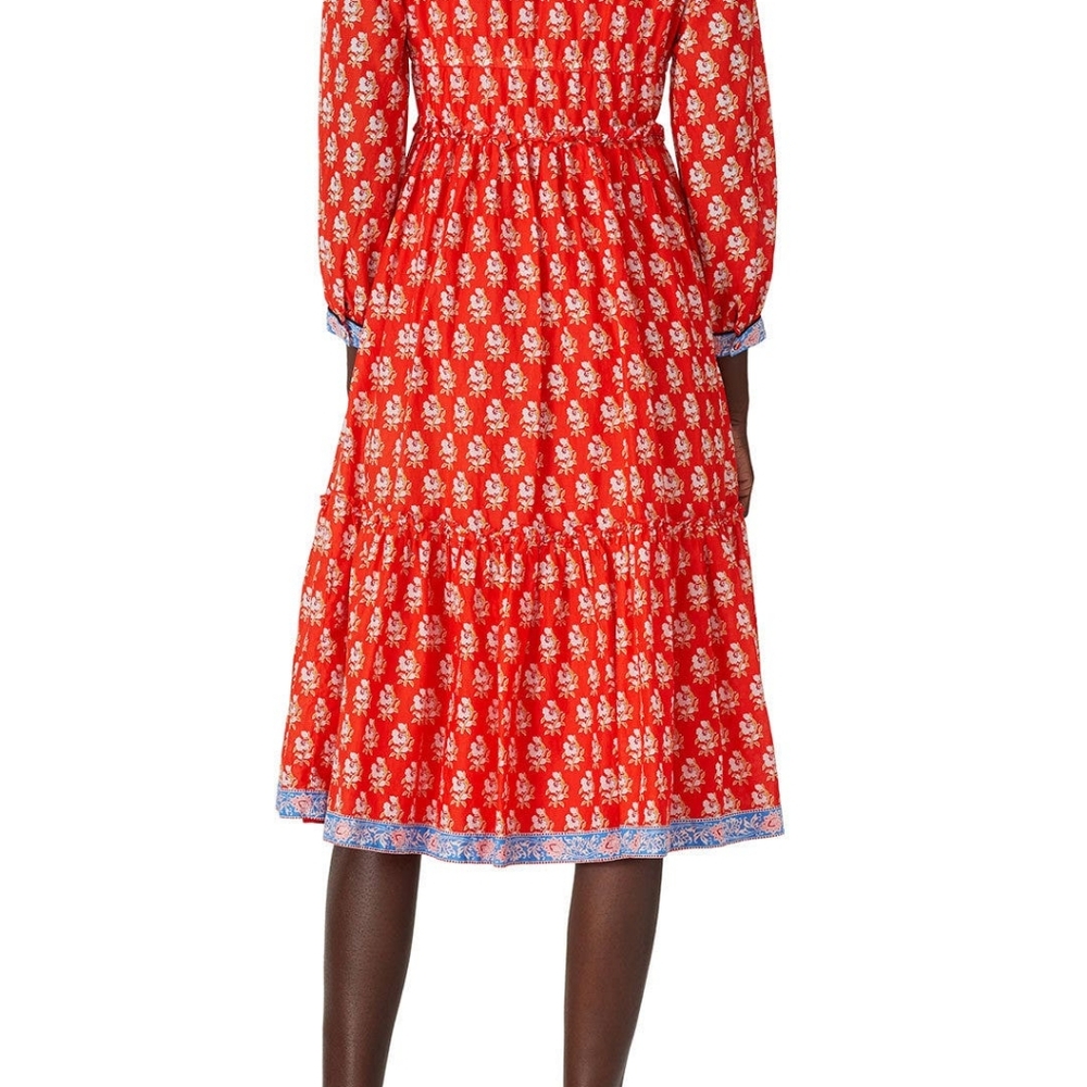 NWOT J Crew Tiered Block Print Dress - Picture 9 of 12